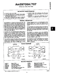Datasheet AM29707AXCB manufacturer AMD