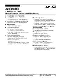 Datasheet AM29F040B-55 manufacturer AMD