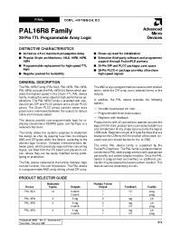 Datasheet PAL16L8-42PC manufacturer AMD