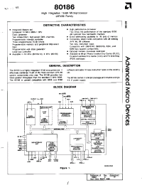 Datasheet R80186B manufacturer AMD