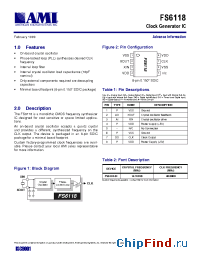 Datasheet FS6118-01 manufacturer AMI