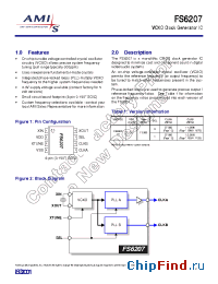 Datasheet FS6207 manufacturer AMI