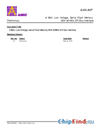 Datasheet A25L16PMF-50UF manufacturer AMICC