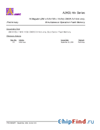 Datasheet A29DL163UV-120 manufacturer AMICC