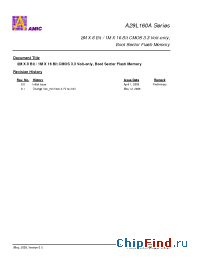 Datasheet A29L160A manufacturer AMICC