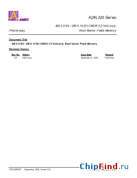 Datasheet A29L320TG-70IF manufacturer AMICC