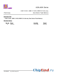 Datasheet A29L400ATG-70F manufacturer AMICC