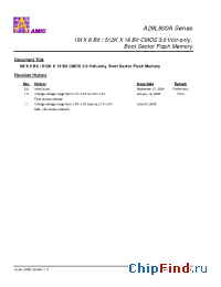 Datasheet A29L800AUV-70F manufacturer AMICC