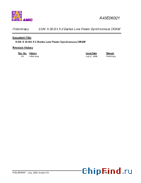 Datasheet A43E06321G-95UF manufacturer AMICC