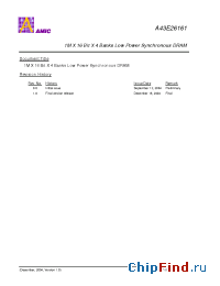 Datasheet A43E26161V-95 производства AMICC