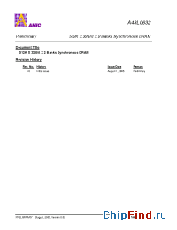 Datasheet A43L0632G-6F производства AMICC