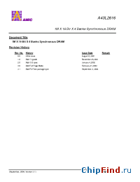 Datasheet A43L2616V-6F производства AMICC