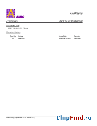 Datasheet A48P3616V-5 manufacturer AMICC