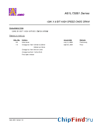 Datasheet A61L73081S-12 manufacturer AMICC