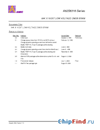 Datasheet A62S6316G-55SIF производства AMICC
