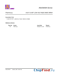 Datasheet A62S9308M-70SI manufacturer AMICC