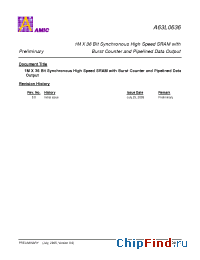 Datasheet A63L0636E-3.5 manufacturer AMICC