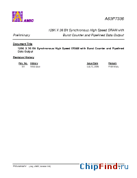 Datasheet A63P7336E-3.8 производства AMICC