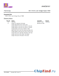 Datasheet A64E06161G-70I manufacturer AMICC
