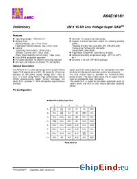 Datasheet A64E16161G производства AMICC