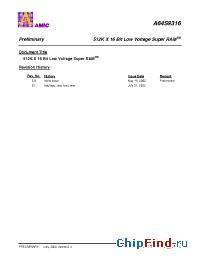 Datasheet A64S9316G-70 производства AMICC