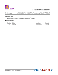 Datasheet A67L06181E-7.5 manufacturer AMICC