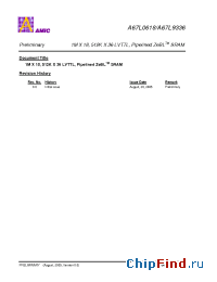 Datasheet A67L0618E-3.2F manufacturer AMICC