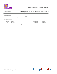 Datasheet A67L0636E manufacturer AMICC