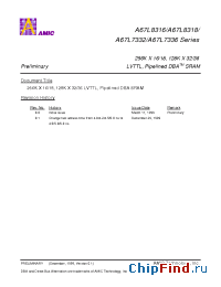 Datasheet A67L7332 manufacturer AMICC