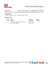 Datasheet A67P1618E-2.8F manufacturer AMICC