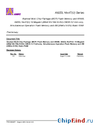 Datasheet A82DL1634UG-70IF manufacturer AMICC