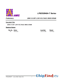 Datasheet LP62S2048AU-55LLT manufacturer AMICC