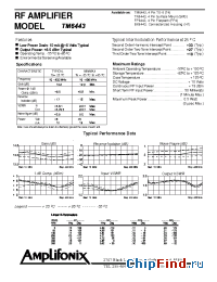 Datasheet BX6443 manufacturer Amplifonix