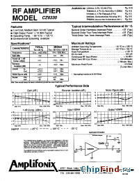 Datasheet CZ8330 manufacturer Amplifonix