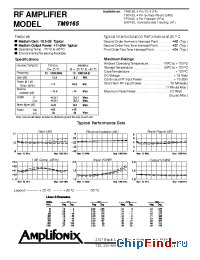 Datasheet FP9165 manufacturer Amplifonix