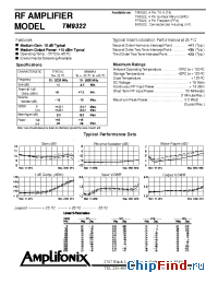 Datasheet PN9322 manufacturer Amplifonix