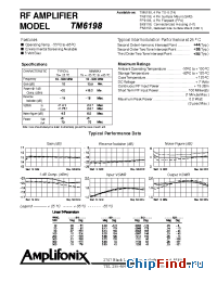 Datasheet TM6198 manufacturer Amplifonix