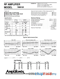 Datasheet TM9125 manufacturer Amplifonix