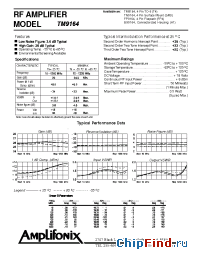 Datasheet TM9164 manufacturer Amplifonix