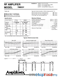 Datasheet TM9331 manufacturer Amplifonix