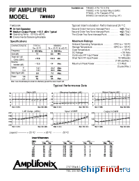 Datasheet TN6603 manufacturer Amplifonix