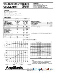 Datasheet TOM9305 manufacturer Amplifonix