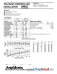 Datasheet TON9331 manufacturer Amplifonix