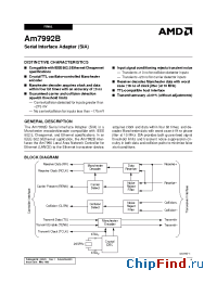 Datasheet AM7992B manufacturer Advanced Micro Systems