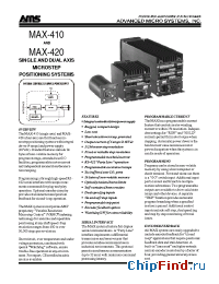 Datasheet MAX-410/420 manufacturer Advanced Micro Systems