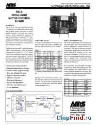 Datasheet MCB-24/50 manufacturer Advanced Micro Systems