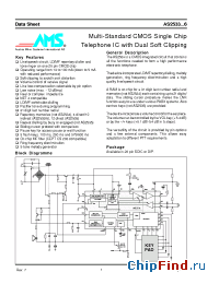 Datasheet AS2533T manufacturer AMSCO