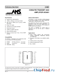 Datasheet AS3801 manufacturer AMSCO