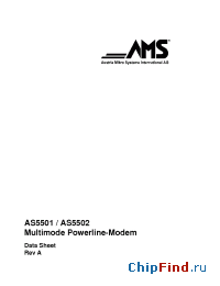 Datasheet AS5501 manufacturer AMSCO