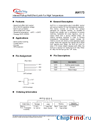 Datasheet AH173PLA-B manufacturer Anachip